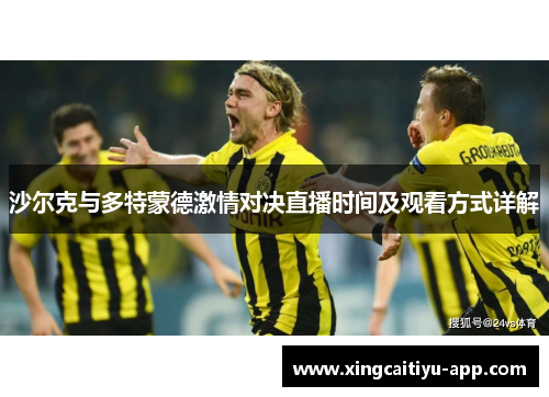 沙尔克与多特蒙德激情对决直播时间及观看方式详解